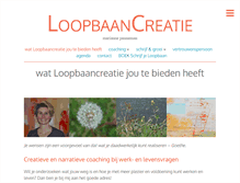 Tablet Screenshot of loopbaancreatie.nl